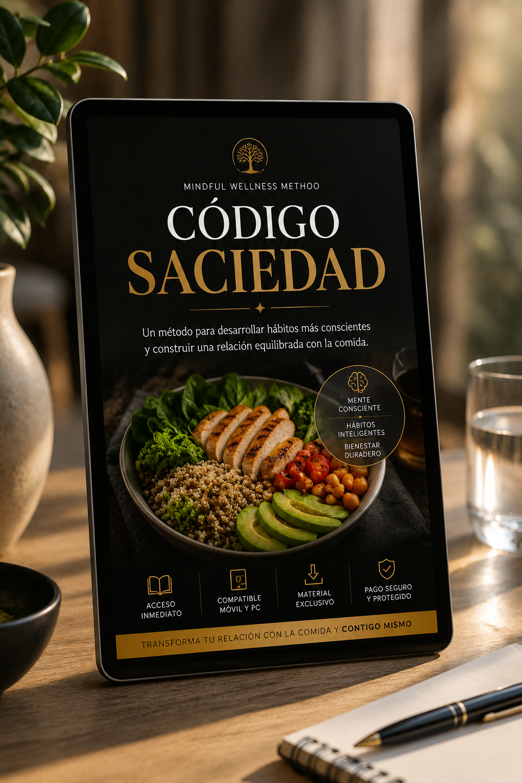 Código Saciedad Mockup
